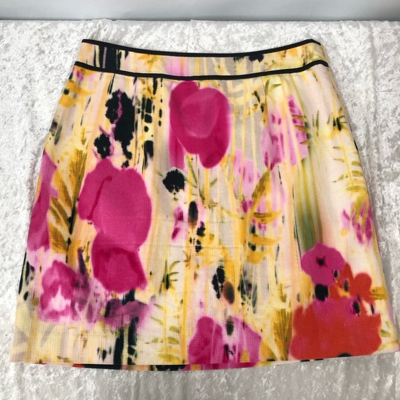 Anthropologie Tabitha abstract watercolor skirt women’s size 6 w/pockets - Picture 5 of 8